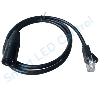  Dây Cáp Chuyển Đổi Tín Hiệu DMX512 Sang Cổng Mạng RJ45 Jack Canon Đực Cái Dài 20cm 50cm 