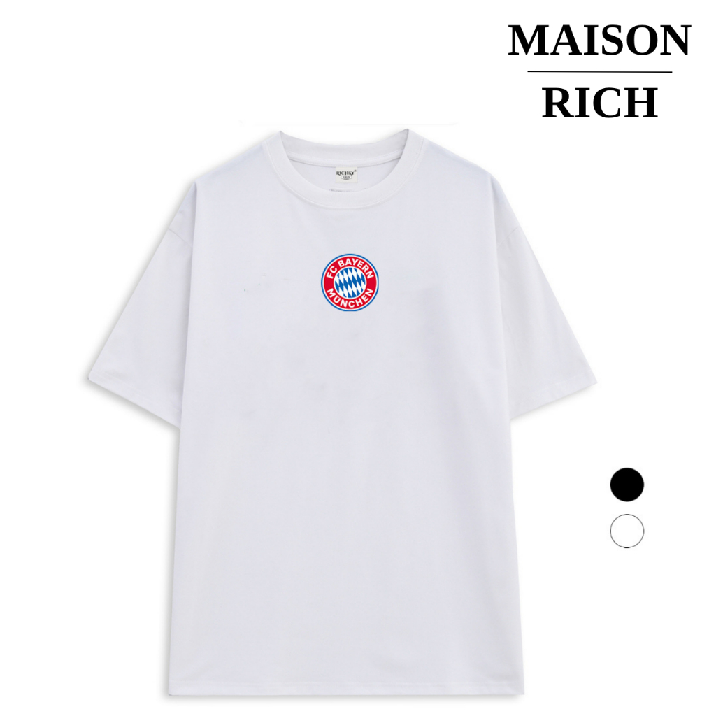 Áo Thun Maison Rich Premium Tee Logo Mid Câu Lạc Bộ Bóng Đá Fc Bayern Munich Bundesliga
