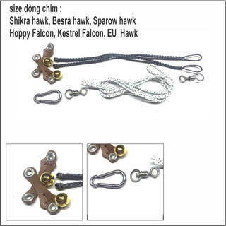 Dây cột chân chim ưng nhỏ, Dây xích chân chim ưng, dây đeo chân chim ưng, Dây buột chân chim săn mồi. Dây xích chân