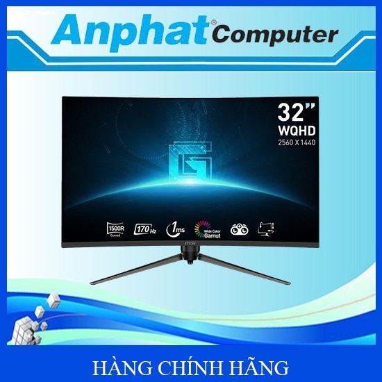 Màn hình LCD MSI G32CQ5P (31.5inch/WQHD/VA/170Hz/1ms) – Hàng Chính Hãng