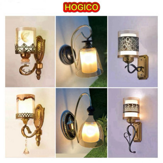 Đèn tường nội thất - chao thuỷ tinh 2 lớp - NEW