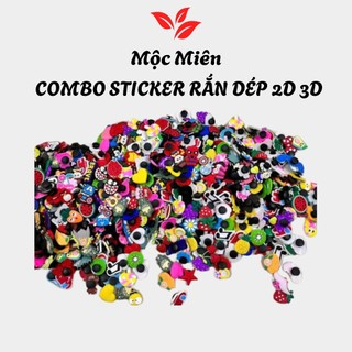 Combo STIKER Gắn Dép Nam Nữ Siêu Dễ Thương  Gắn Dép Tổ Ong Dép Sục Chất Lượng Cao Siêu Bền