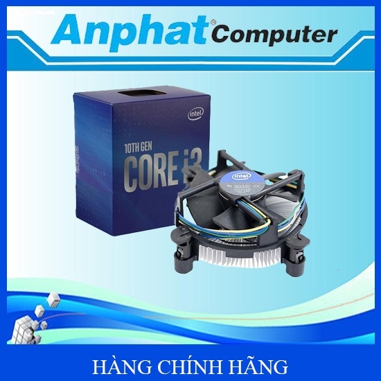 Bộ vi xử lý CPU Intel Core i3-10100F 4C/8T Hàng Box Chính Hãng(có sẵn Fan Zin) - Bảo hành 36 tháng