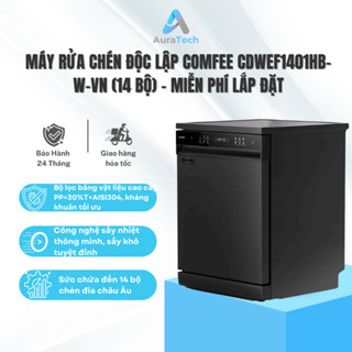 [MIỄN PHÍ CÔNG LẮP] Máy rửa chén thông minh COMFEE CDWEF1401HB-W-VN - 14 bộ - Bảo hành 24 tháng