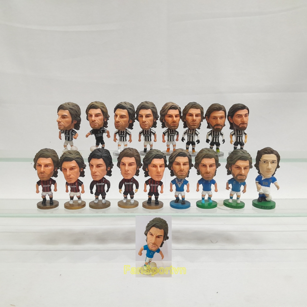 Mô hình tượng cầu thủ bóng đá Andrea Pirlo Juventus AC Milan Brescia Italy kodoto soccerwe corinthia