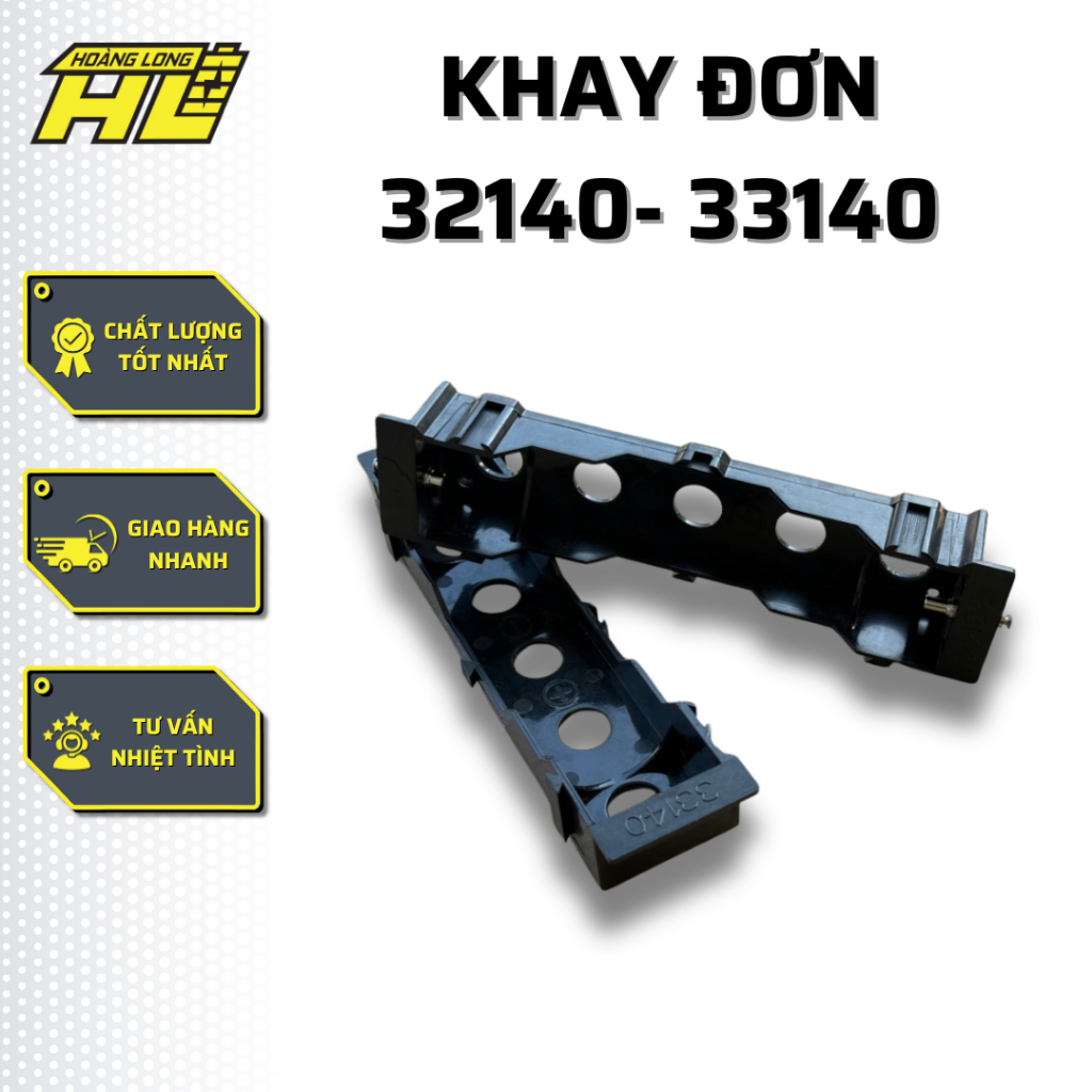 KHAY CÂN BẰNG 32140 - 33140 ( KHAY ĐƠN 1 Cell) Đen - ( Bao Gồm Chốt Đồng Mạ Niken )