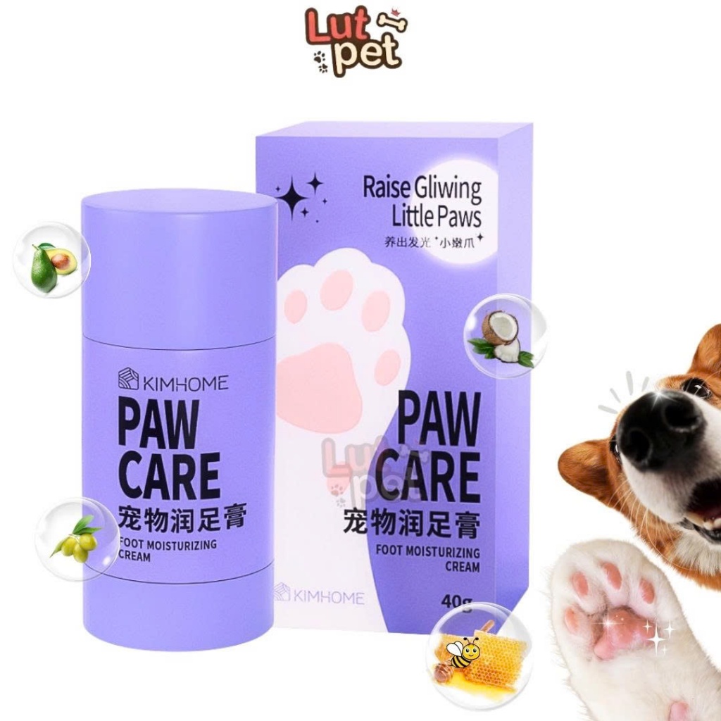 Sáp Dưỡng Bàn Chân Cho Chó Mèo Kimhome, Kem Dưỡng Mũi, Đệm Chân Thú Cưng – Lutpet