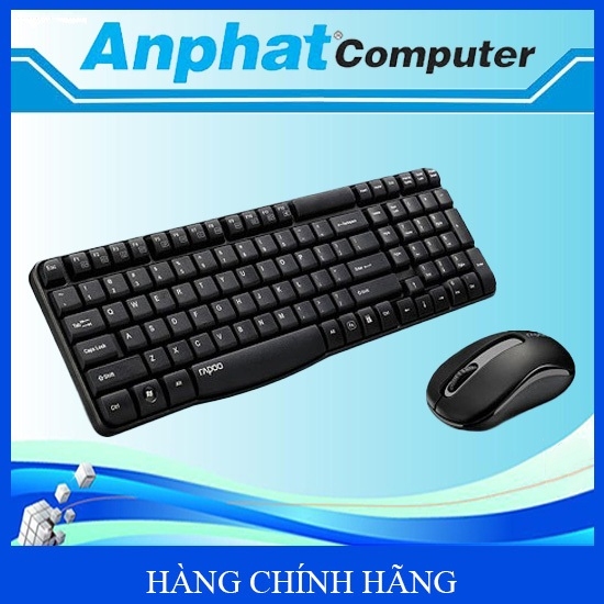 Bộ Bàn Phím Và Chuột Không Dây Rapoo X1800S - Hàng chính hãng - Bảo hành 24 tháng