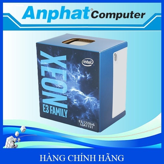 CPU Intel Xeon E3 - 1220v6 4C/4T Hàng Box Chính Hãng(có sẵn Fan Zin) - Bảo hành 36 Tháng