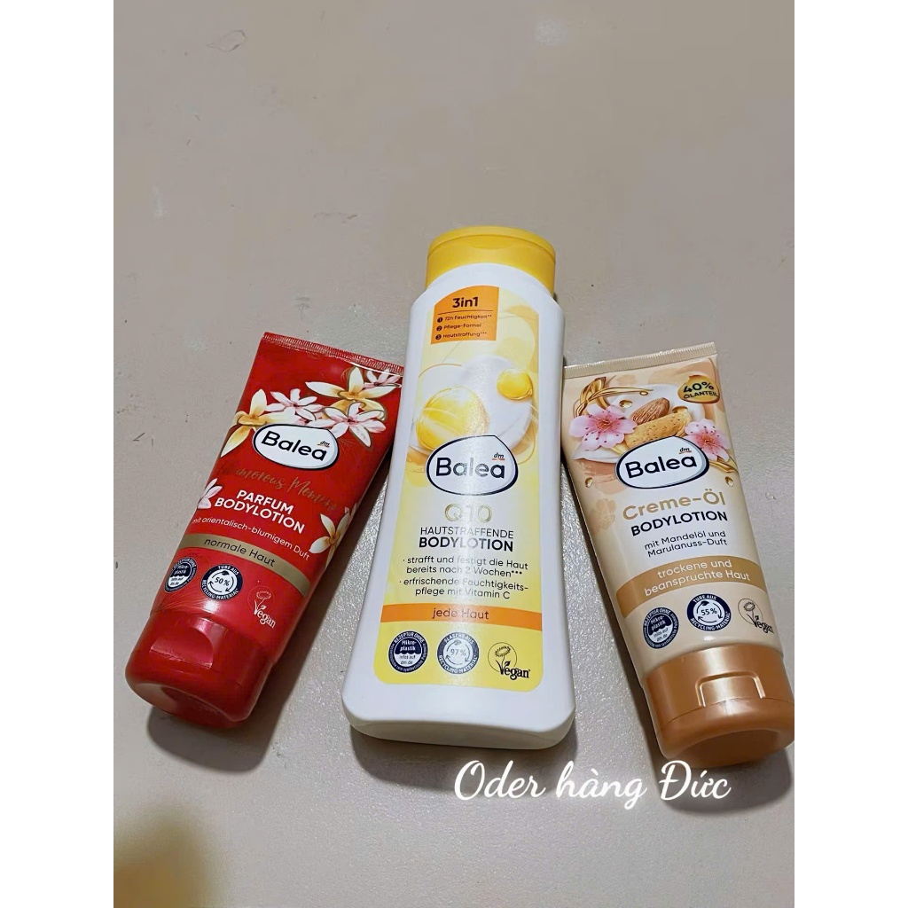 [ Hàng Đức ] Kem dưỡng thể, body lotion Balea nội địa Đức, Dưỡng Trắng toàn thân