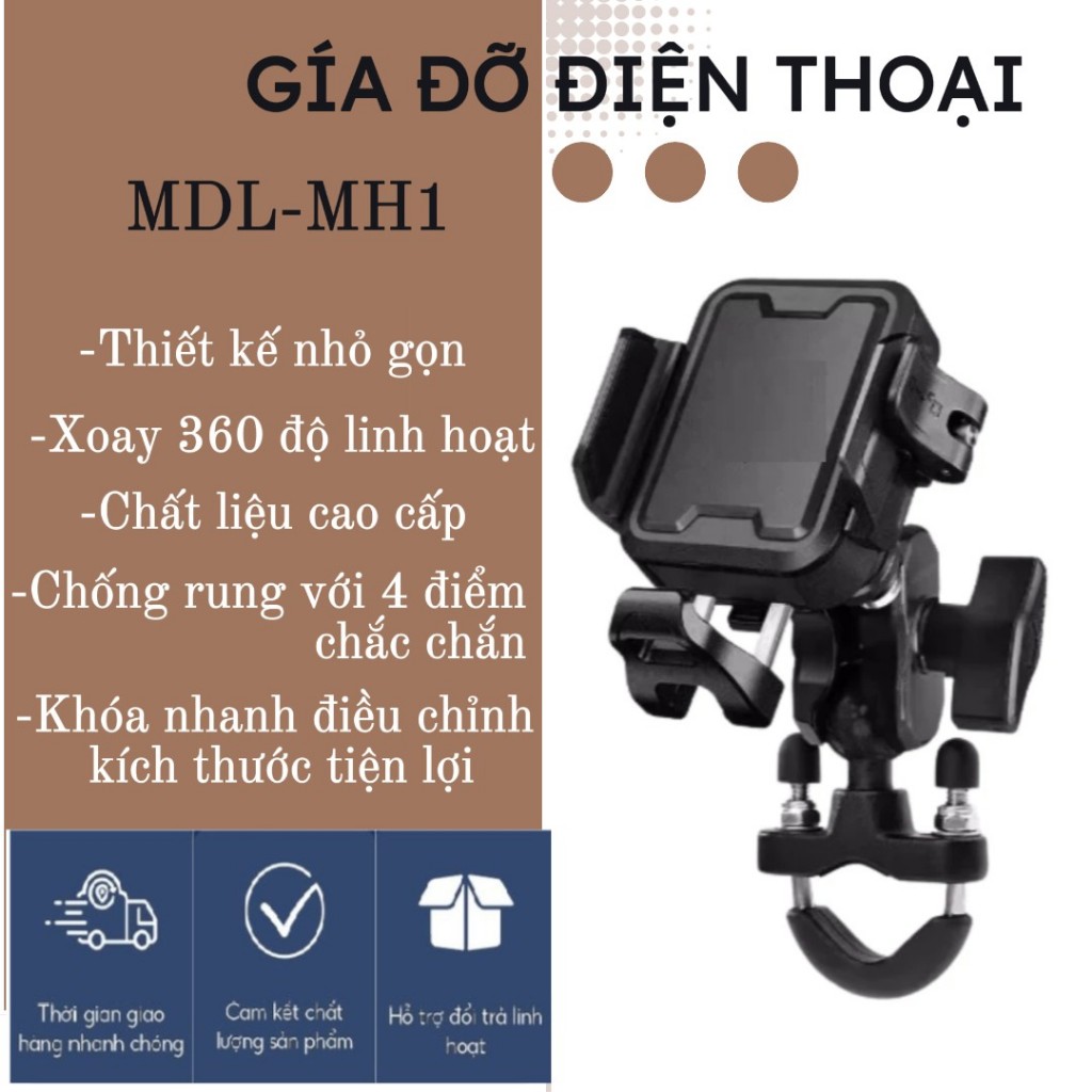 GIÁ ĐỠ ĐIỆN THOẠI XE MÁY CAO CẤP MH1 – CHỐNG RUNG CỰC CHẮC libihouse.phukiendulich