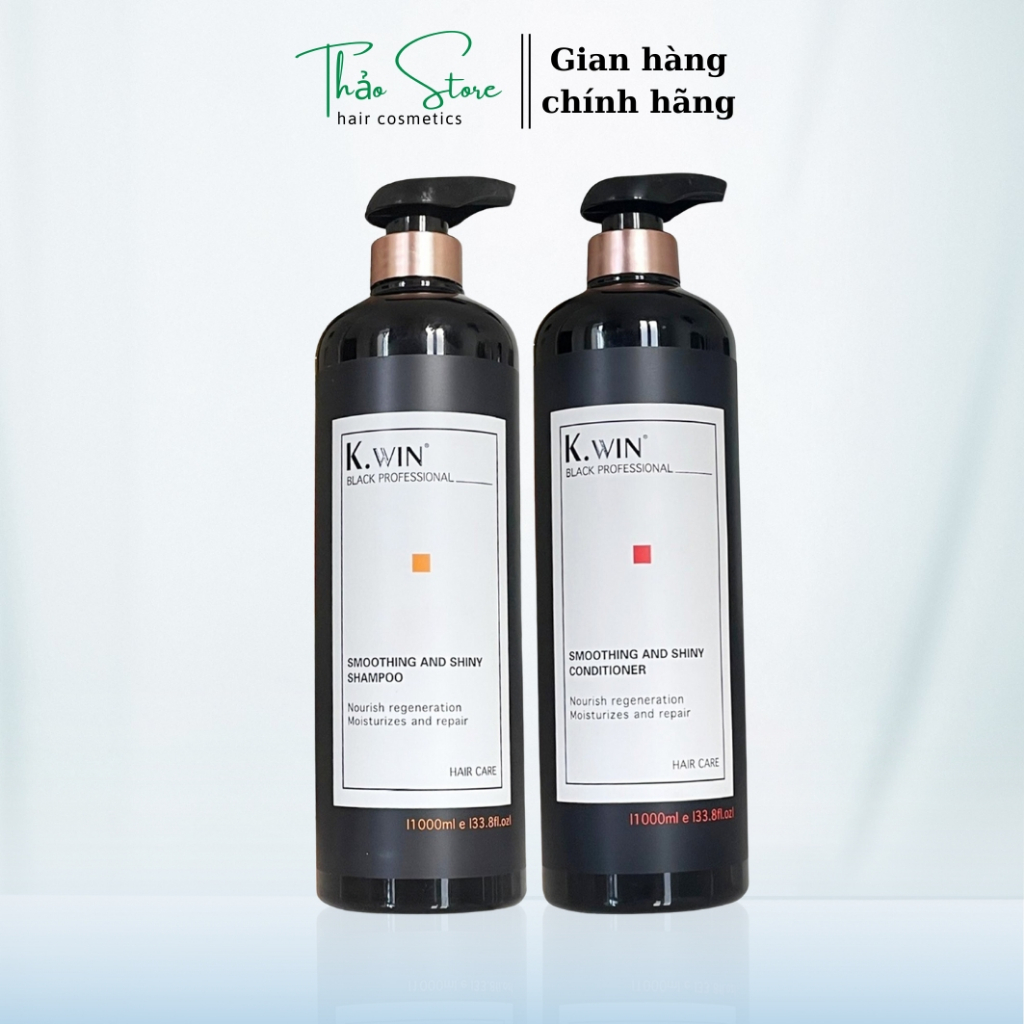 Bộ đôi dầu gội xả K.win mềm mượt kiềm dầu hương nước hoa 650ml - 1000ml