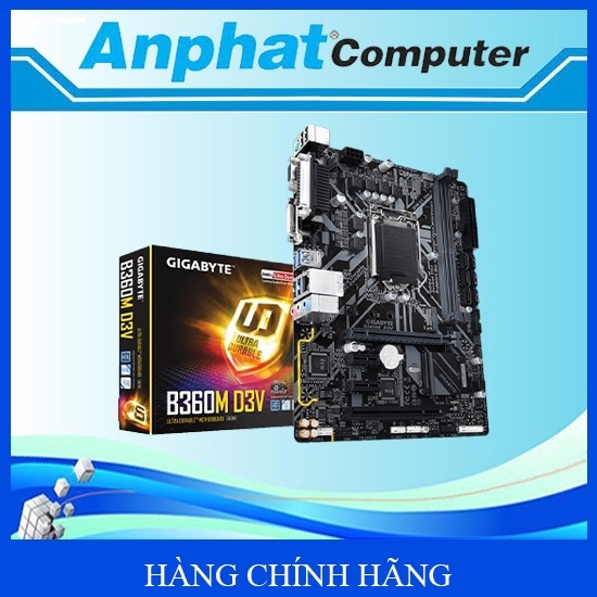 Bo mạch chủ Main Gigabyte B360M-D3V/M.2 Socket LGA 1151-V2 Hàng Cty (Fullbox) – Bảo hành 36 tháng