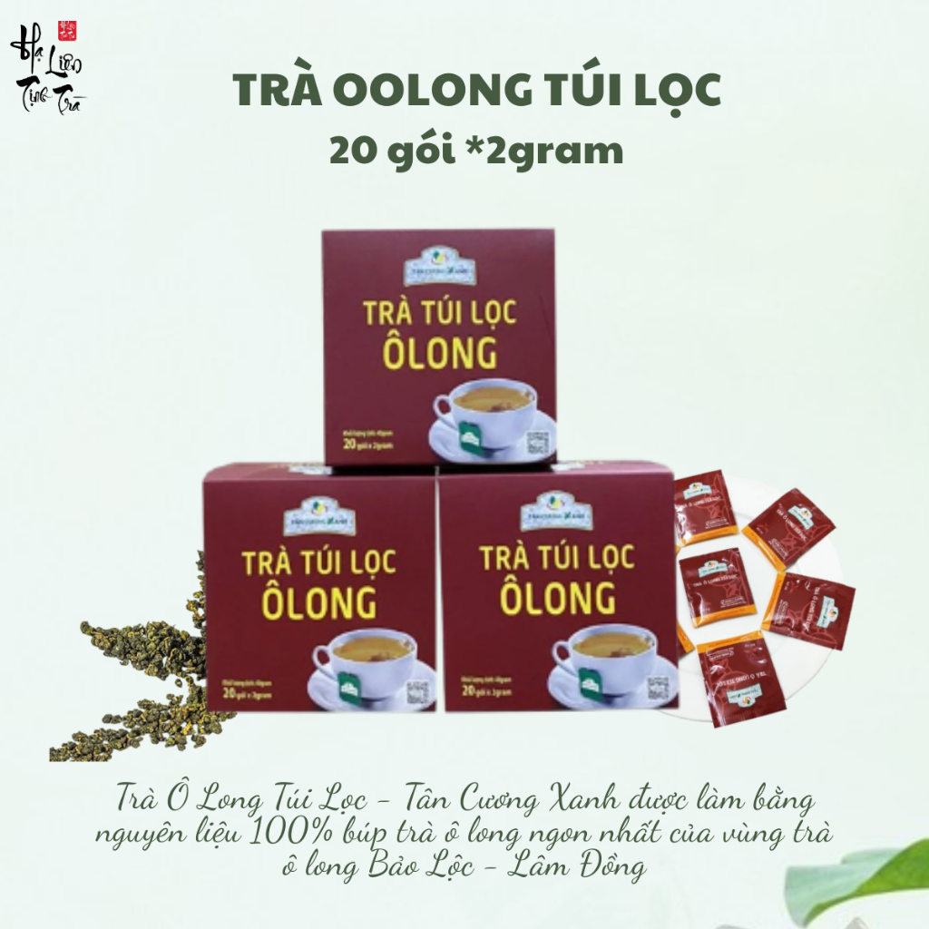 Trà Ô Long Túi Lọc - Tân Cương Xanh Thái Nguyên - Trà sạch ngon chuẩn VietGap