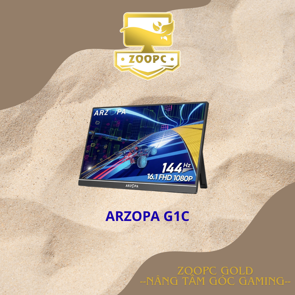 [Hàng có sẵn] Arzopa G1C 16 inch, FHD, 144Hz, Tấm nền IPS | ZOOPC GOLD