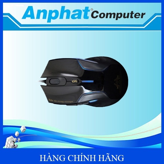 Chuột máy tính có dây Gaming Newmen N5000S (LED, Silent switch), Black.NEW V1 - Hàng chính hãng