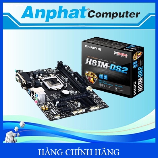 Bo mạch chủ Main Gigabyte H81M-DS2 - Hàng công ty (Fullbox) - Bảo hành 36 tháng