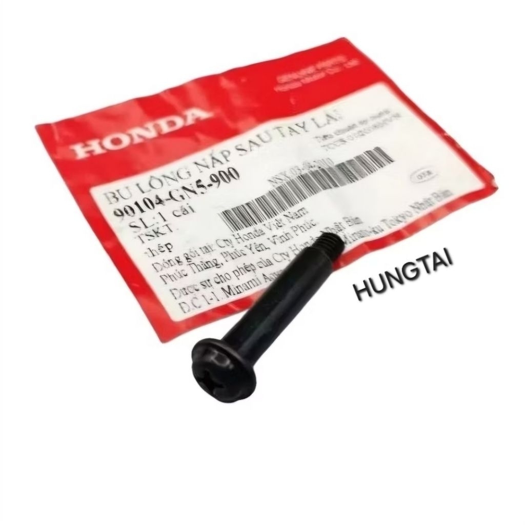 Ốc gáy nhựa đầu, bợ cổ đồng hồ xe DREAM zin Honda. Bu lông đen 90104-GN5-900