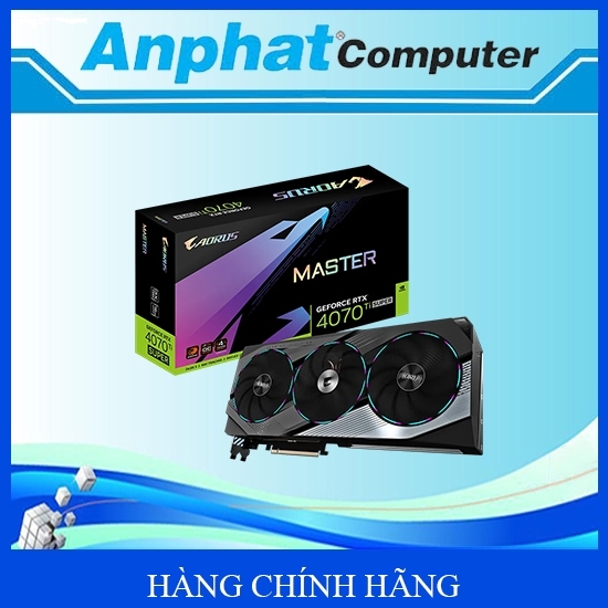 Card màn hình VGA Gigabyte Aorus GeForce RTX 4070 Ti Super Master 16G (N407TSAORUS M-16GD) - Hàng Ch