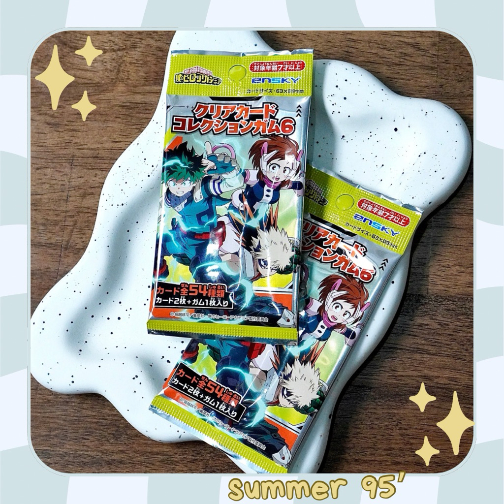 [SẴN-SUMMER 95’] Pack clear card thẻ nhân phẩm My Hero Academia Học Viện Anh Hùng chính hãng vol.6
