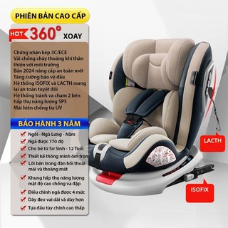  Ghế ngồi ô tô cho trẻ từ 0 - 12 tuổi ghế ngồi ISOFIX XOAY 360 ĐỘ tương tự ghế Chilux Roy 360 