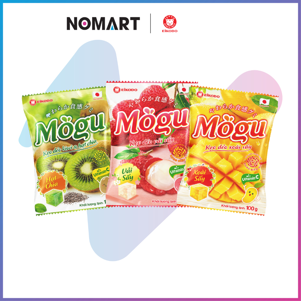 Kẹo Dẻo Mogu EIKODO Việt Nam Công Nghệ Nhật Bản Thơm Ngon (Gói 100g)