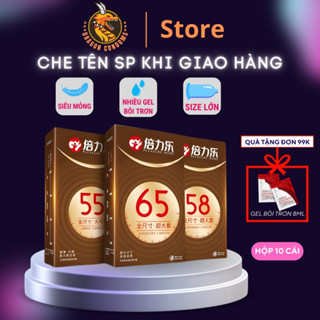 Bao cao su size lớn HBM 55mm 58mm 65mm bcs cỡ to siêu mỏng kéo dài thời gian quan hệ