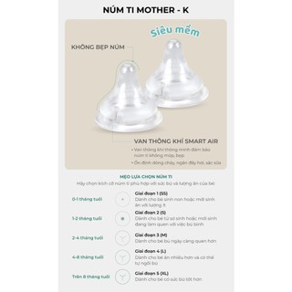 Bình sữa MotherK PPSU 180ml/280ml chính hãng Hàn Quốc, bình sữa Mother-K, bình sữa Mother K