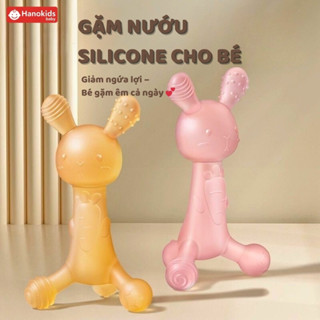 Gặm Nướu Cho Bé Hanokids Có Hộp, Silicone Cao Cấp Siêu Mềm Không BPA, An Toàn Giảm Ngứa Nướu