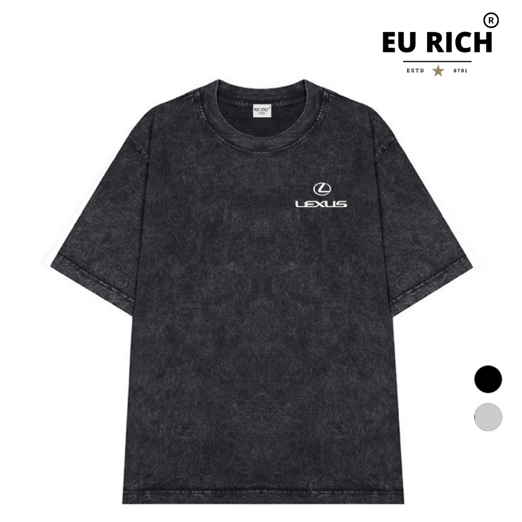 Áo Thun Wash Eu Rich Logo Left Lexus Luxury Car