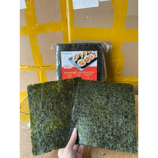  Rong biển cuộn cơm sushi kimbap lá đen xanh tuỳ lô 100 lá 