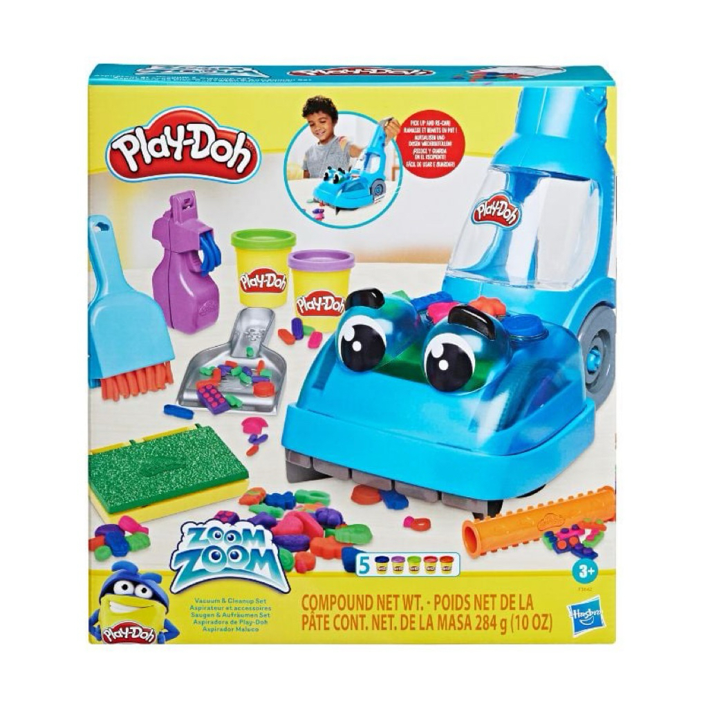 🎨 Bộ Đồ Chơi Đất Nặn Play-Doh Zoom Zoom – Xe Hút Bụi & Dọn Dẹp Sáng Tạo 🚗✨