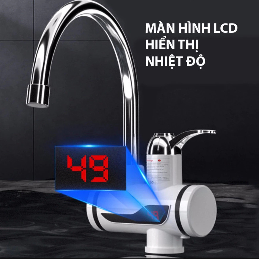 Máy Nước Nóng Lạnh/Vòi Nước Nóng Lạnh Trực Tiếp Cao Cấp có màn hình LED hiển thị nhiệt độ