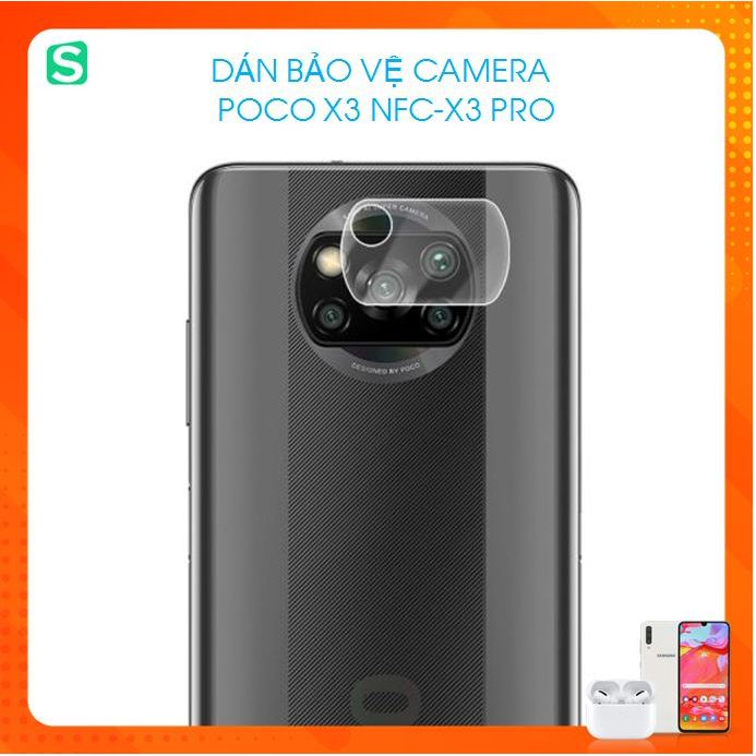 Dán Bảo Vệ Camera Poco X3 NFC Poco X3 Pro - Trong Suốt Chống Trầy Xước