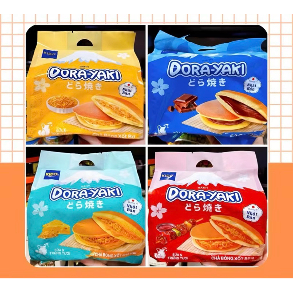 Bánh Dorayaki chà bông xốt bơ Kido's gói 150g