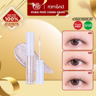   NEW  LIQUID GLITTER  Gel Nhũ Mắt Lấp Lánh Bền Màu Lâu Trôi Romand The Universe Liquid Glitter 2g 