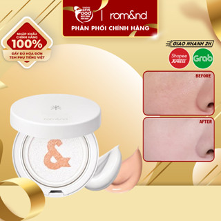  Kem chống nắng dạng cushion nâng tông da kiềm dầu Romand Back Me Tone Up Sun Cushion SPF50+ PA++++ 11g 