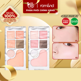  Bảng Phấn Mắt & Má Hồng Ngọt Ngào Lấp Lánh Romand Bare Layer Palette 14g 