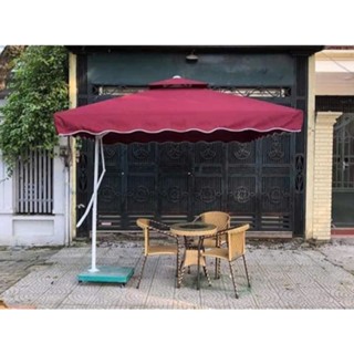 [Rẻ Vô Địch] DÙ LỆCH TÂM Ô LỆCH TÂM 2M5X2M5 vải dù Poly che nắng mưa ngoài trời Ô DÙ LỘC PHÁT