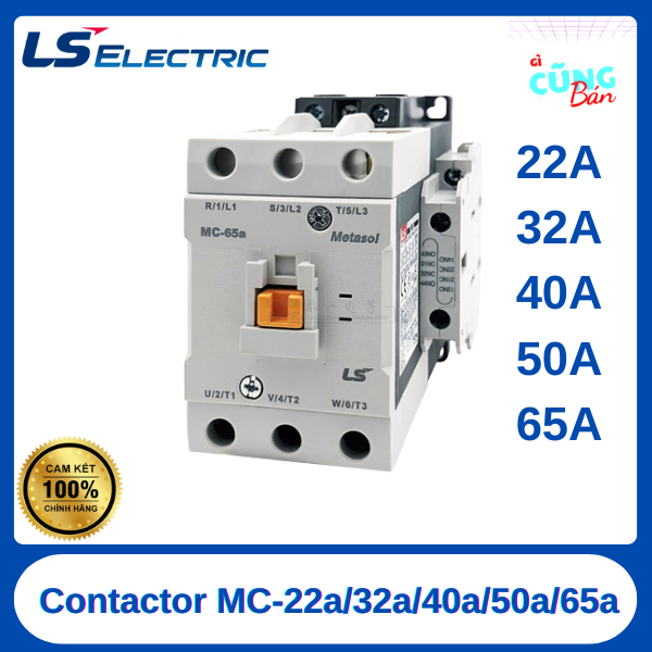 Contactor Khởi Động Từ LS MC-22A / MC-32A / MC-40A / MC-50A / MC-65A – Thiết Bị Đóng Ngắt 3P Chính H