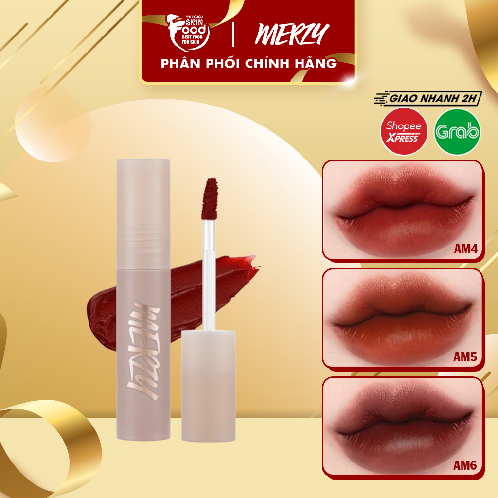 Son kem lì Merzy lâu trôi, lên màu chuẩn Academia Mellow Tint 4g ThegioiSkinfood