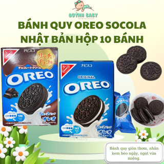 Bánh Quy Oreo Socola và Vanilla Nhật Bản – Hộp 10 Bánh