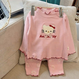 Bộ hello kitty vải nỉ bông mềm mại cho bé