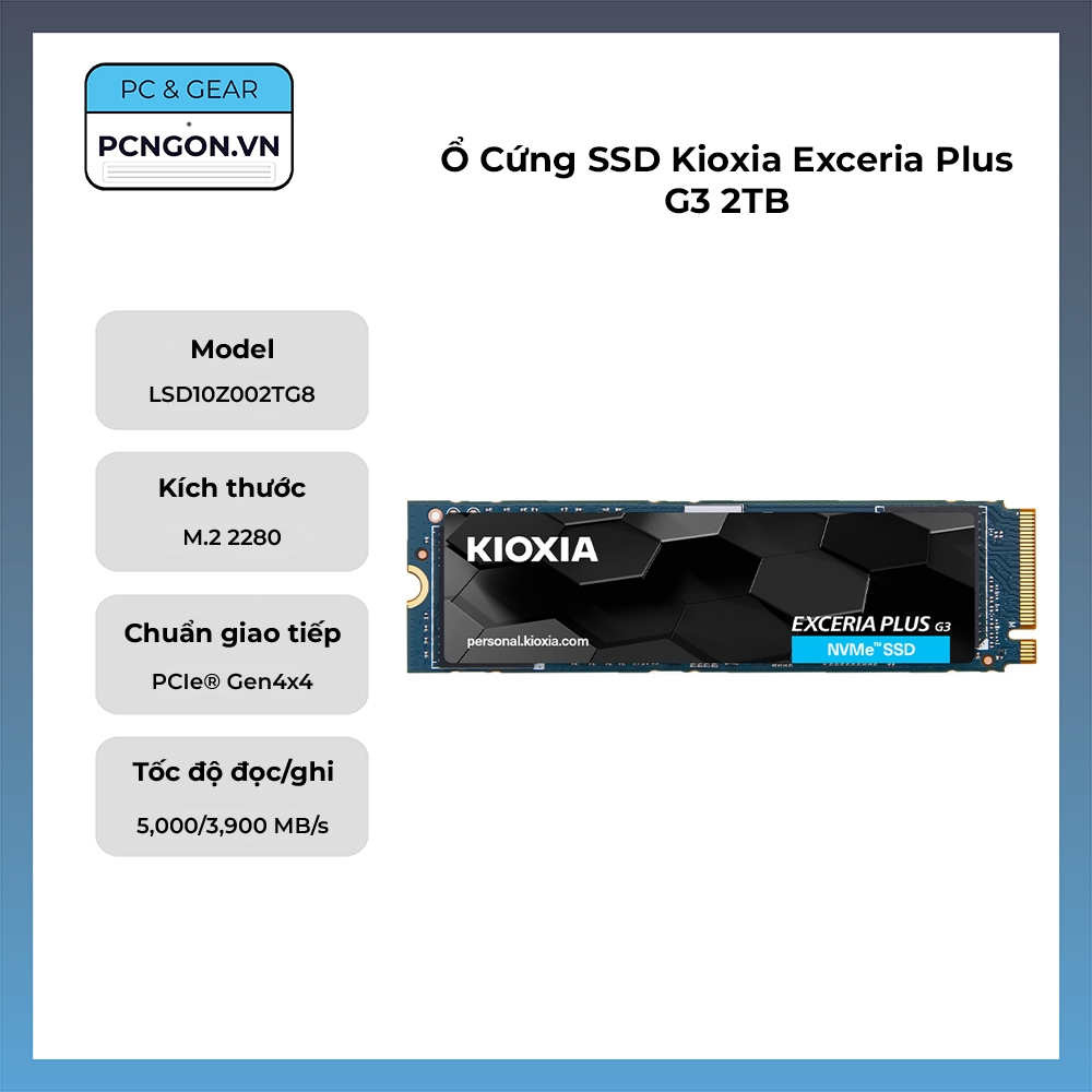[PCNGON] Ổ Cứng SSD Kioxia Exceria Plus G3 2TB