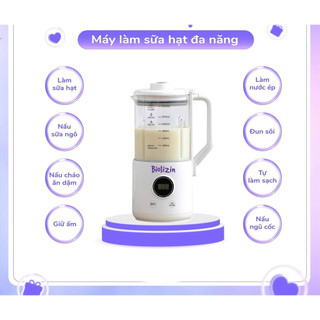 [ BẢN TIẾNG VIỆT] Máy Làm Sữa Hạt - Xay Sinh Tố Cối Thuỷ Tinh Bản Tiếng Việt Đa Chức Năng Nấu Dung Tích 1L.