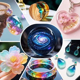 1KG Keo UV Resin Trong Suốt Kháng Vàng Tuyệt Đối Độ Cứng Cao