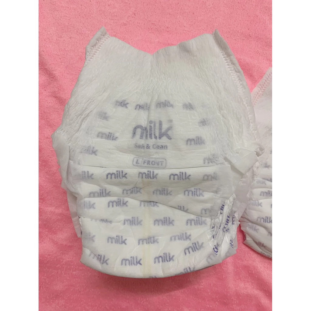 (TÁCH BỊCH) COMBO 5 MIẾNG TÃ BỈM QUẦN MILK BỈM THUẦN CHAY SIZE L 9-17KG