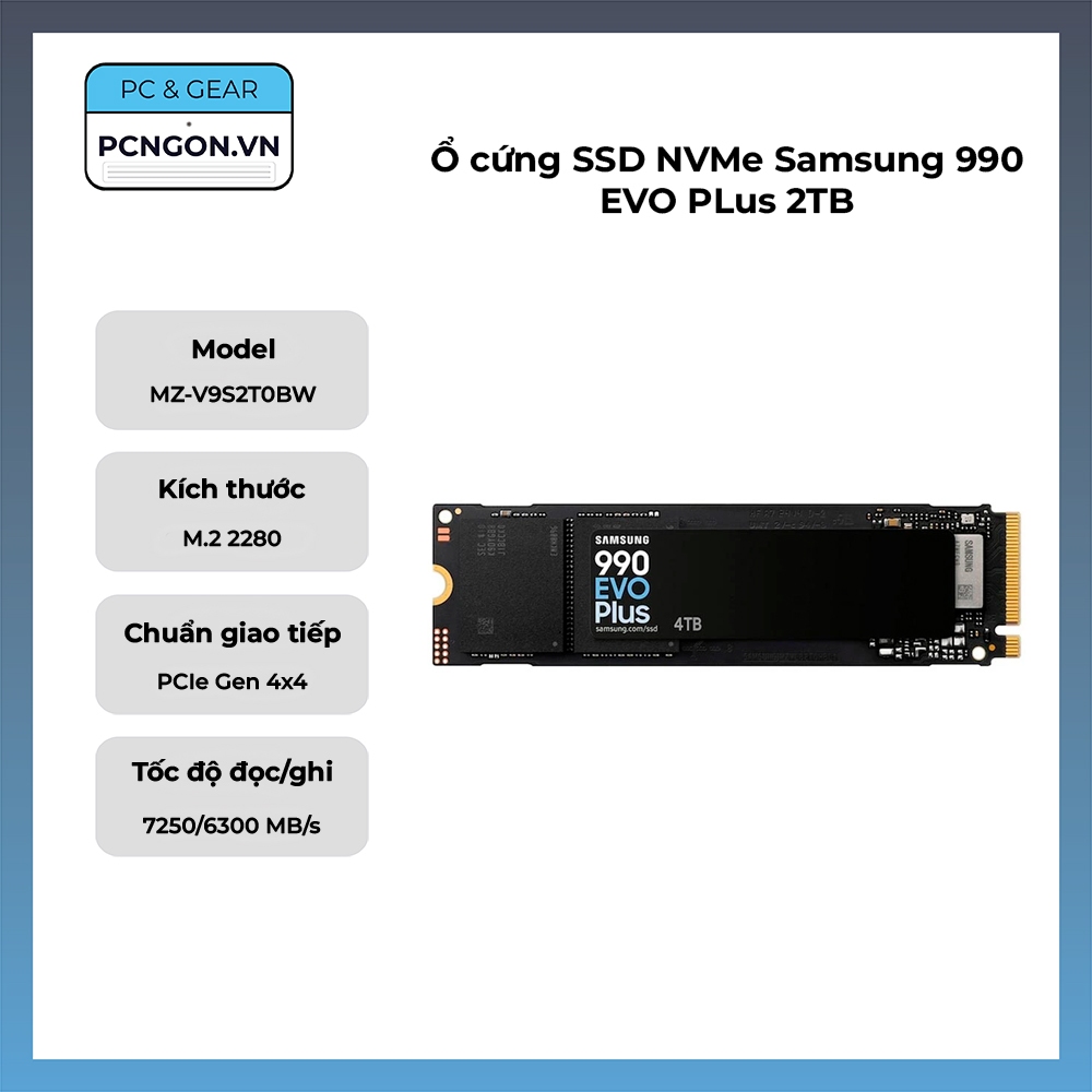 [PCNGON] Ổ cứng SSD NVMe Samsung 990 EVO PLus 2TB