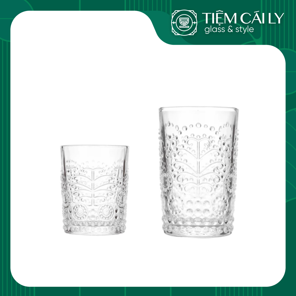 LY THỦY TINH HỌA TIẾT ĐỘC ĐÁO / 350ML - 360ML / LY CAFE - SINH TỐ - NƯỚC ÉP - TRÀ SỮA