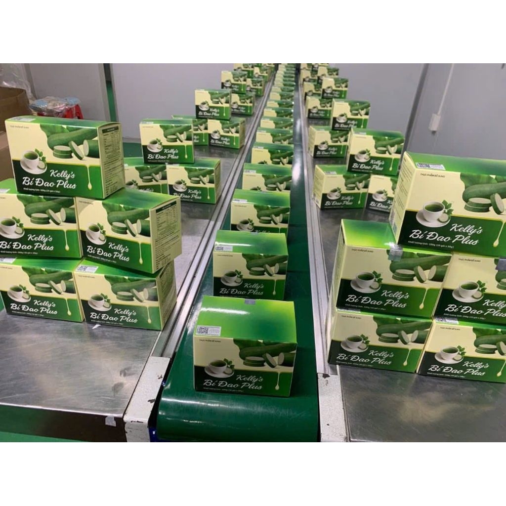 trà kelly detox vị đào, vị bí đao